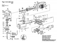 Bosch 0 601 338 103  Angle Grinder 220 V / Eu Spare Parts